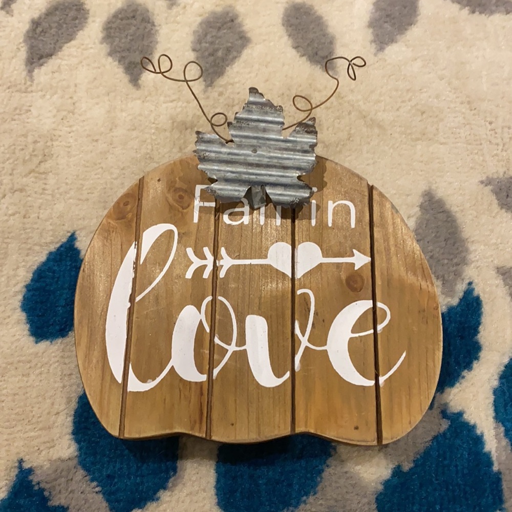 Set of 2 rustic wooden fall decor - Picture 4 of 8